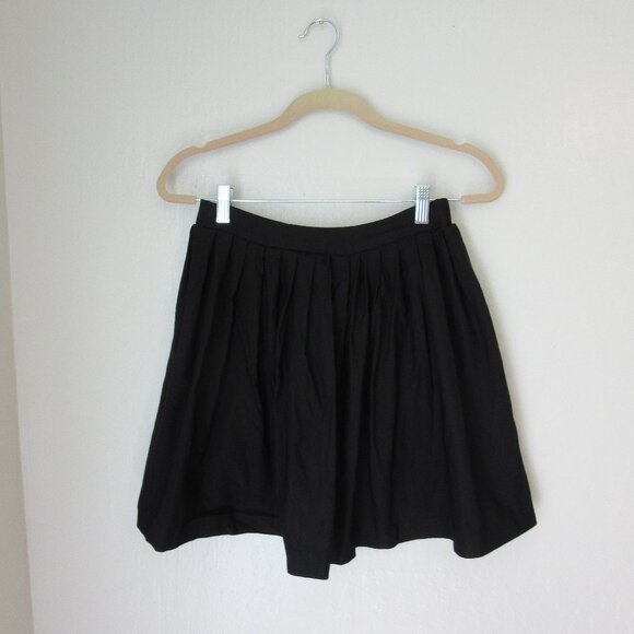 Foxblood Dresses & Skirts - Foxblood Black Pleated Large Mini Skirt